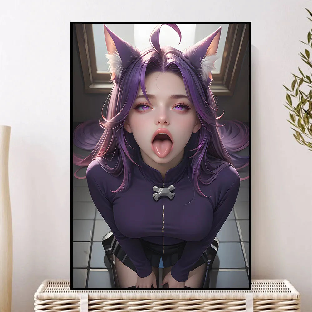 Anime sexy big breasts AI painting