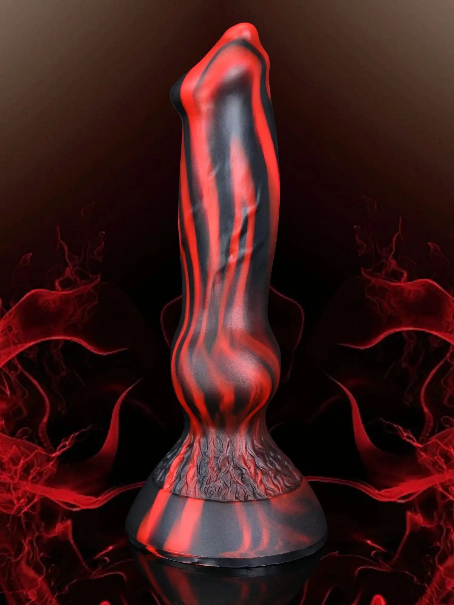 Black Red Dog Dildo