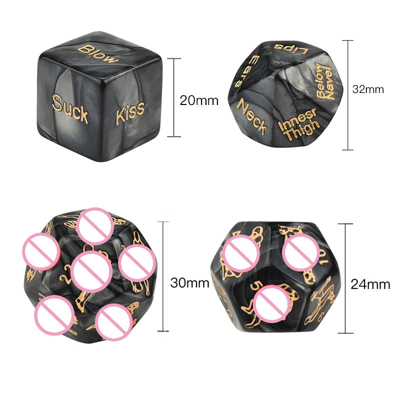 4PCS/SET Sex Dice 12 Kinds of Sex Play Positions Adult Game Sm Play Roles
