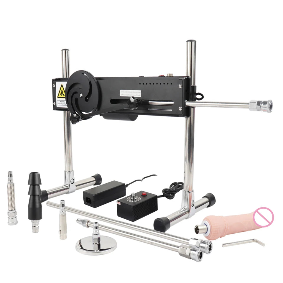 Men and women sex machine with sex toys set ( Automatically retractable dildos for men and women Pump gun sex toys )