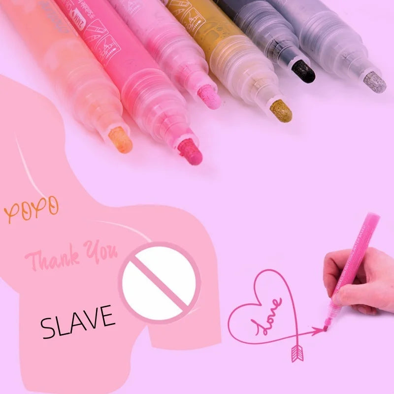 Exotic Accessories Washable Graffiti Pen Adult Games Flirt Tools Body Painting Bdsm Markers DIY Tattoo Makeup Sex Toys For Women