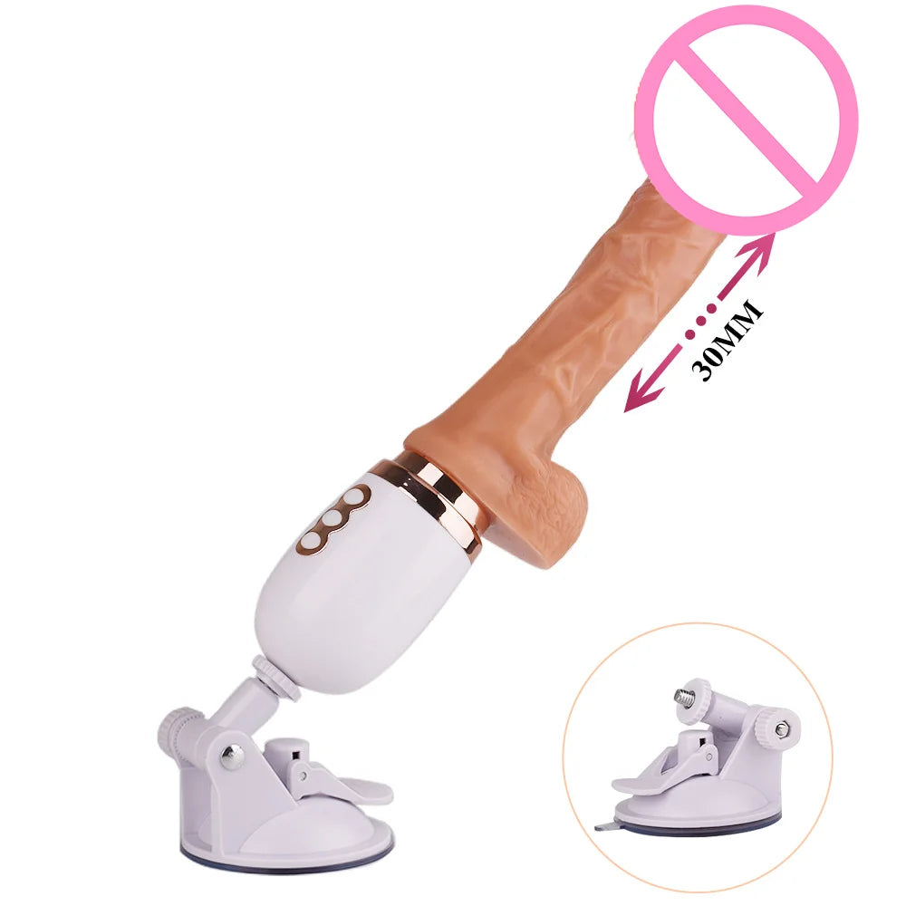 Electric Dildo Gun Sex Machine Simulation Telescopic Vibrator Female Masturbation Automatic Machine