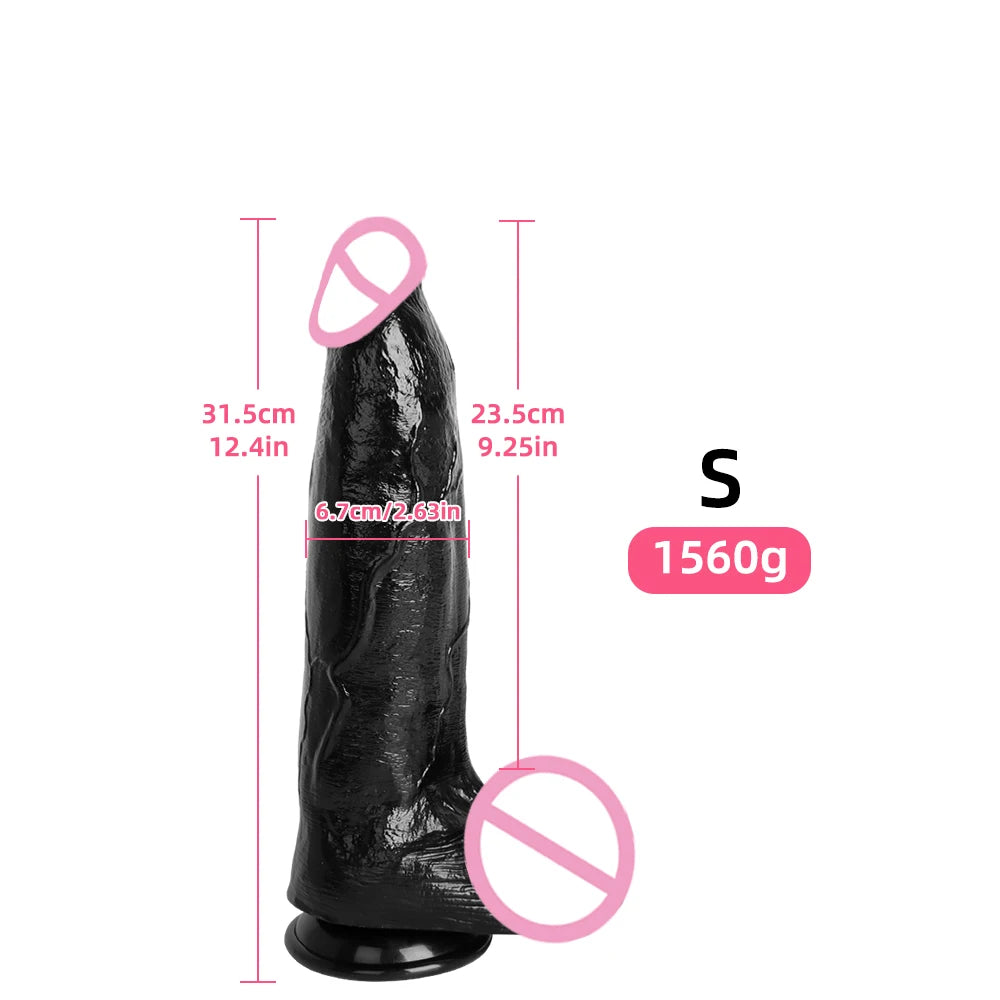 Super Big Dildo Huge Simulated Dildo Sex Toys For Women (Vaginal Anal Stimulation Large Size )