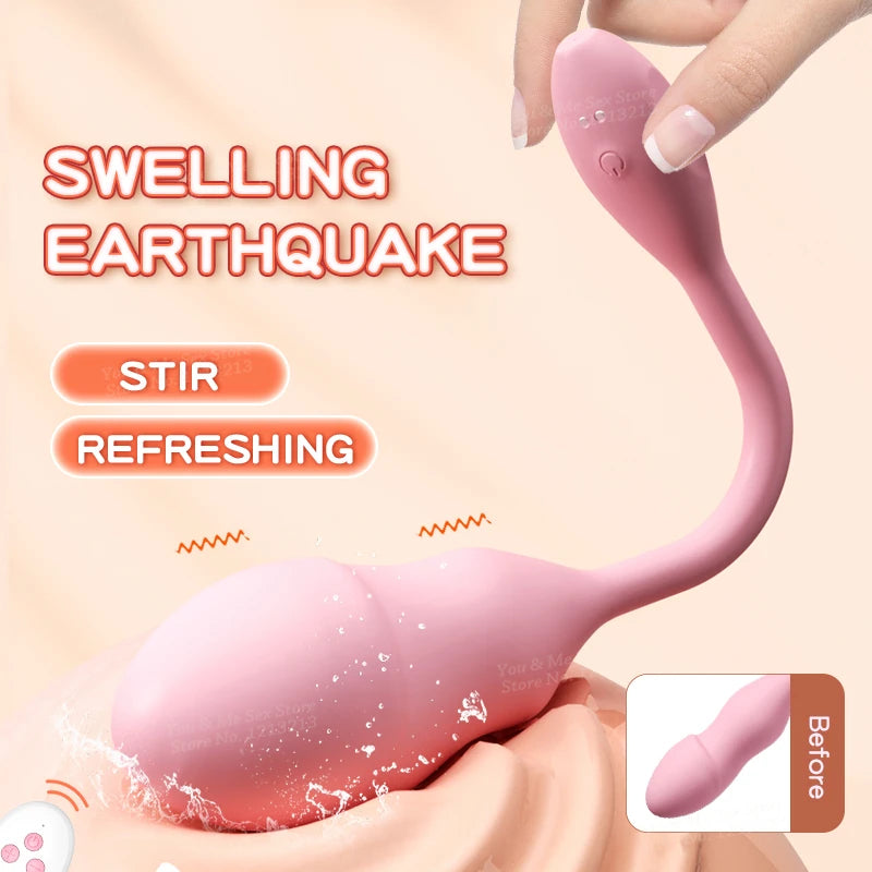 Inflatable Wireless Remote Vibrating Egg