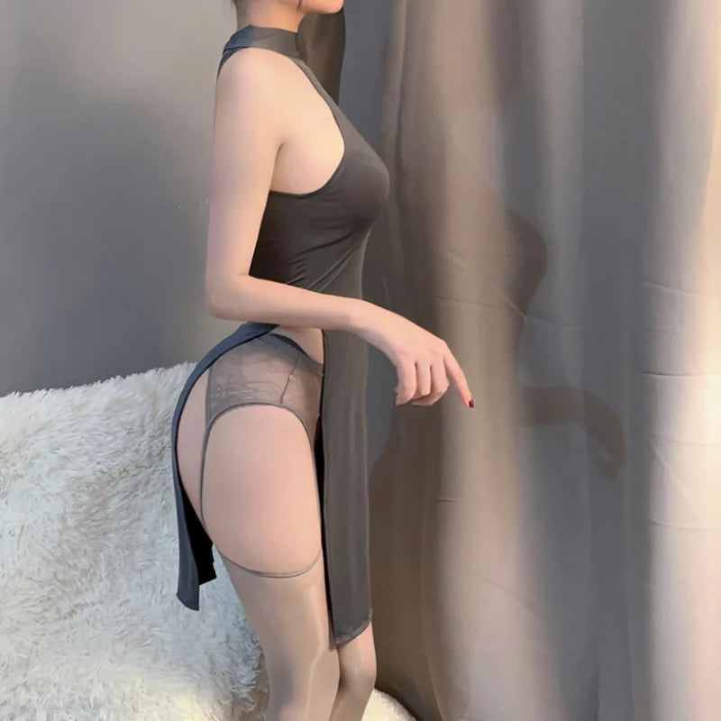 Cosplay Uniform Adult Sex Suit With Thongs Japanese Girl Dress Sexy Lingerie Women Night Party Nightgowns Porn Costume Underwear