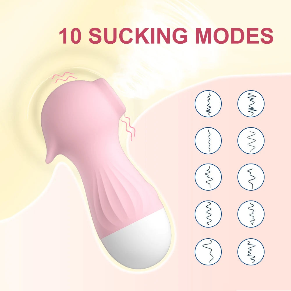 Clitoral Suction Vibrator (Dual Stimulation with Powerful Vibration & Rhythmic Suction)