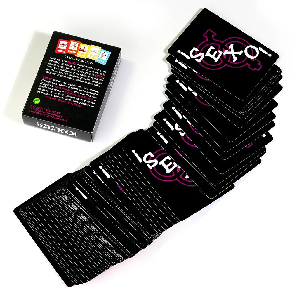 English Sex Card Game (50 Kinds of Card)