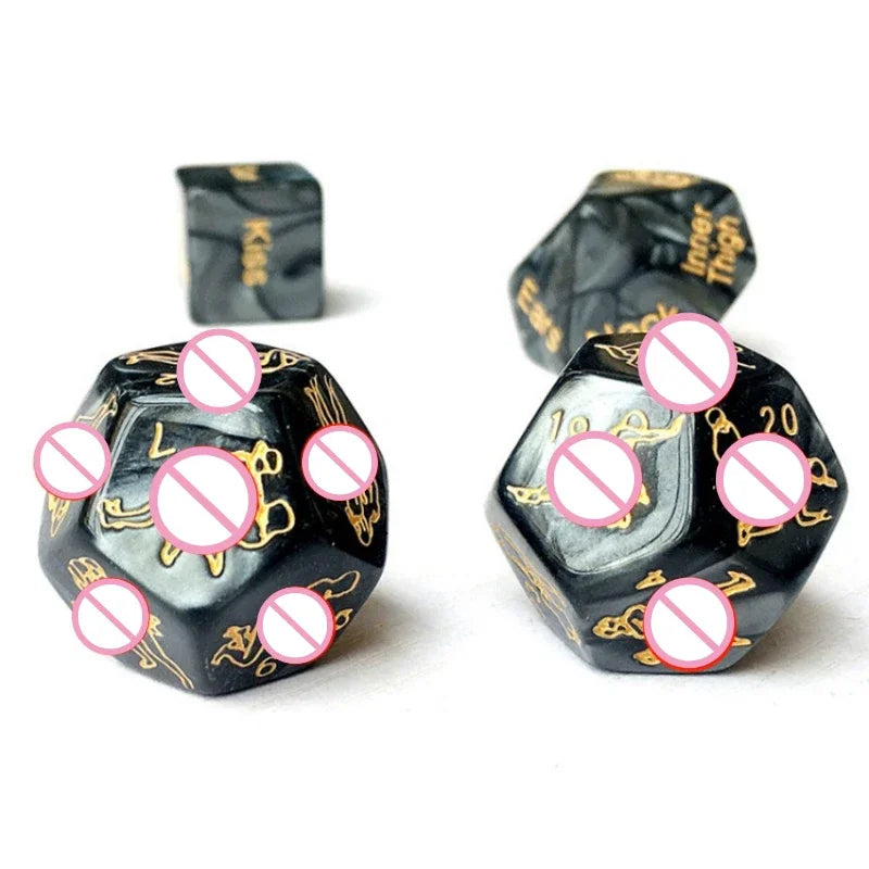 4PCS/SET Sex Dice 12 Kinds of Sex Play Positions Adult Game Sm Play Roles