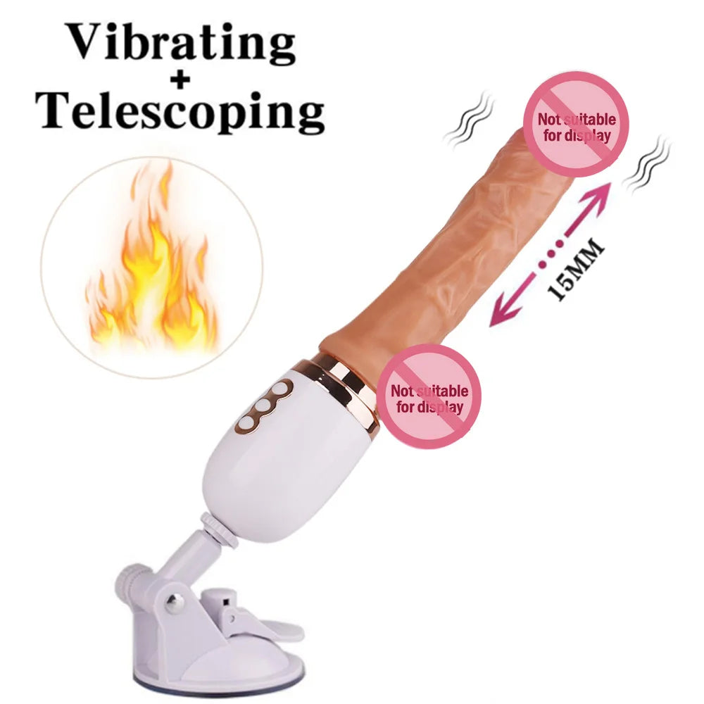 Electric Dildo Gun Sex Machine Simulation Telescopic Vibrator Female Masturbation Automatic Machine