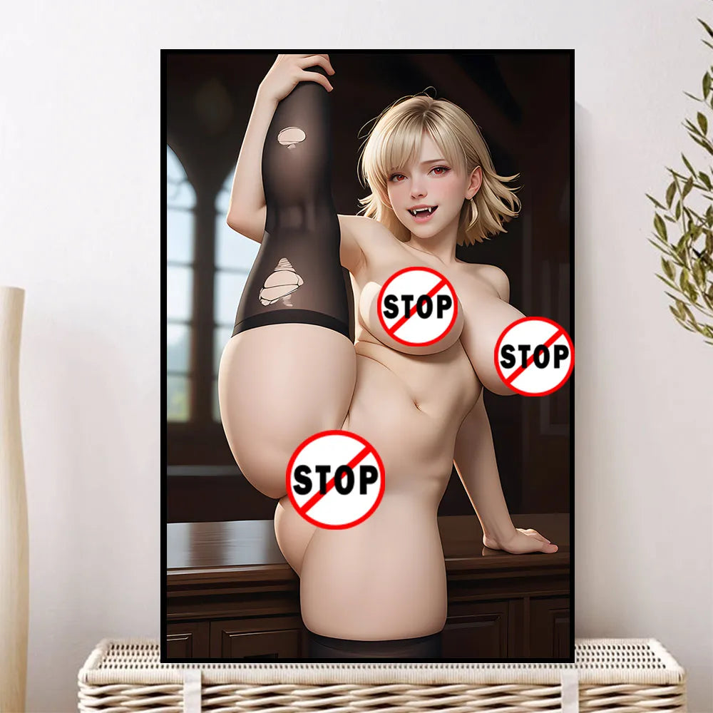 Anime sexy big breasts AI painting