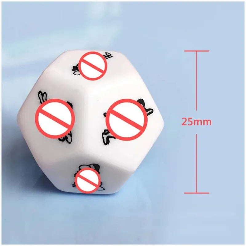 12 Sides Sex dice (2 colour)