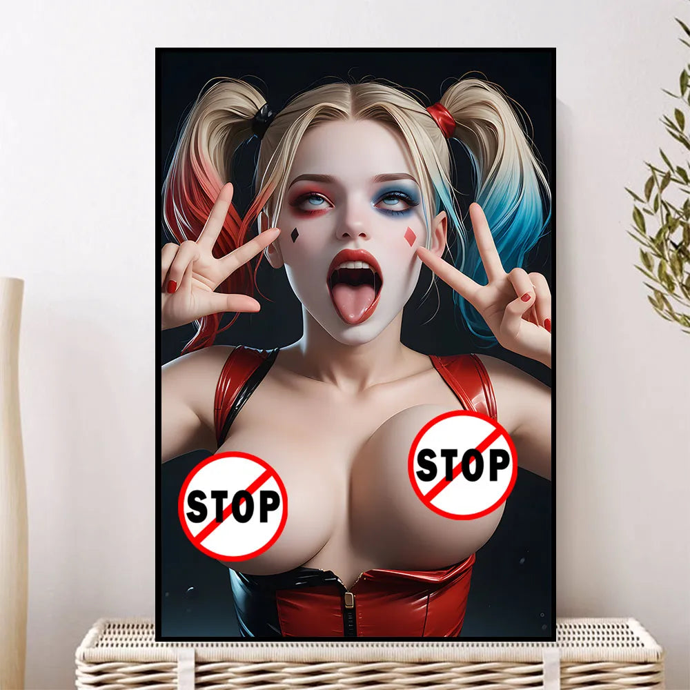 Anime sexy big breasts AI painting