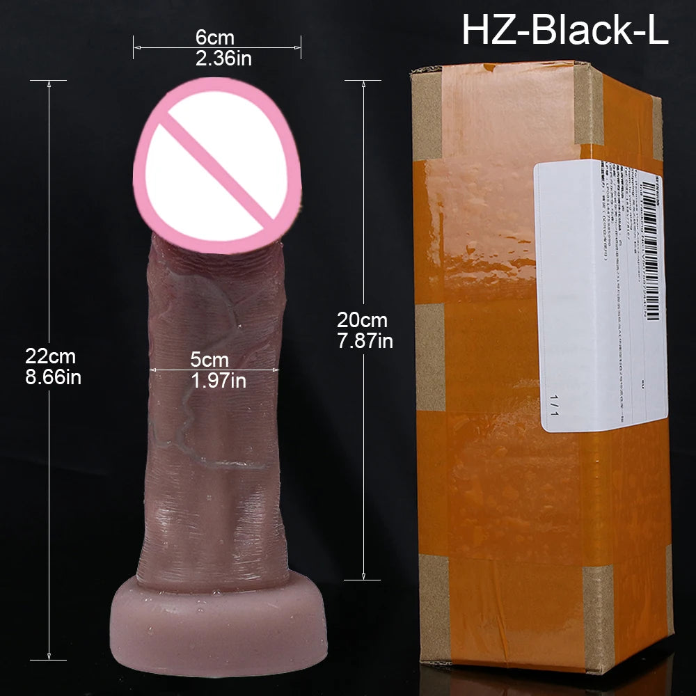 PLAYCHARM Realistic Dildos Big Glans With Suction Base