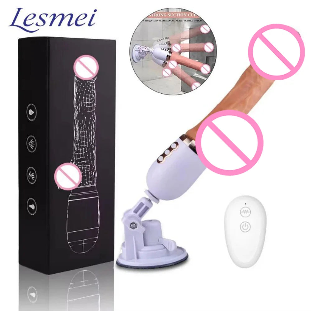 Electric Dildo Gun Sex Machine Simulation Telescopic Vibrator Female Masturbation Automatic Machine