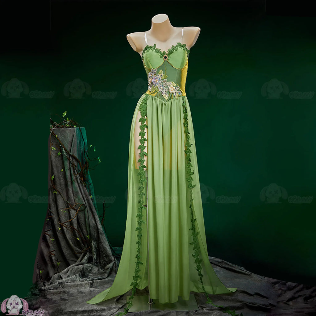 Anime Fairy Elves Cosplay Costume Women Sexy Sling Long Dress Medieval Queen Elf Dress Halloween Carnival Party Perform Clothes