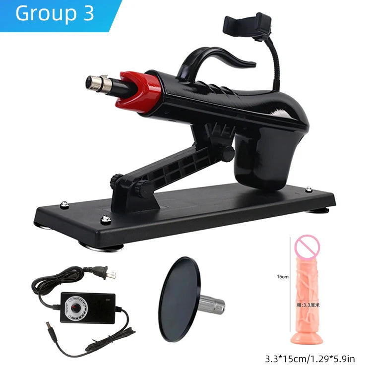 Automatic Sex Machine with Vagina Cup Sex Toys Dildo Mini Telescopic Sex Machine Thrusting Sex Toy Telescopic 3XLR Sexual Kits